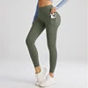 High Waisted Vintage Ankle-Length Leggings with Pockets Breathable Knitted Fabric Women's Super Soft